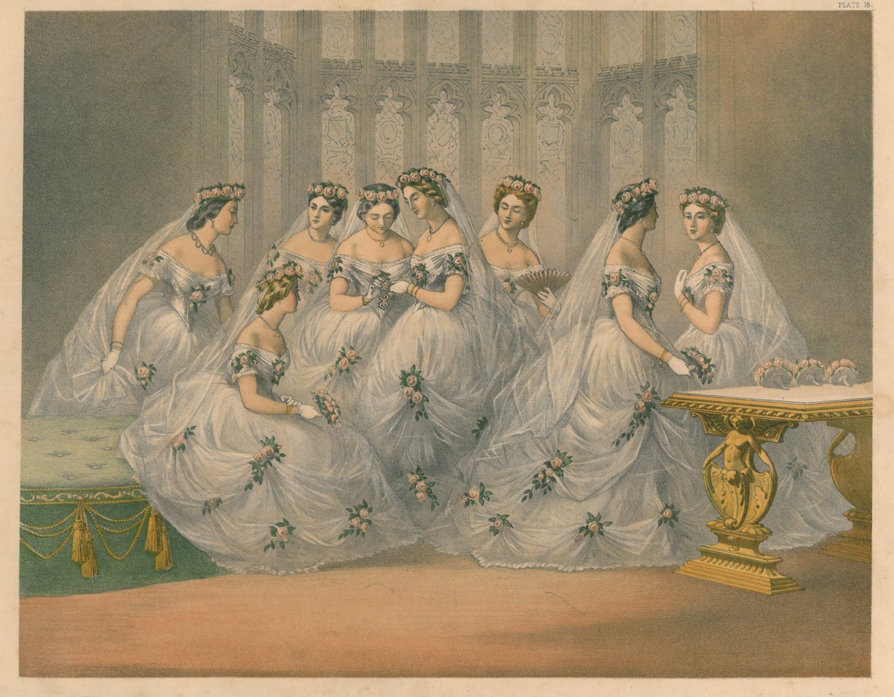 Družičky, 1863 od Robert Charles Dudley