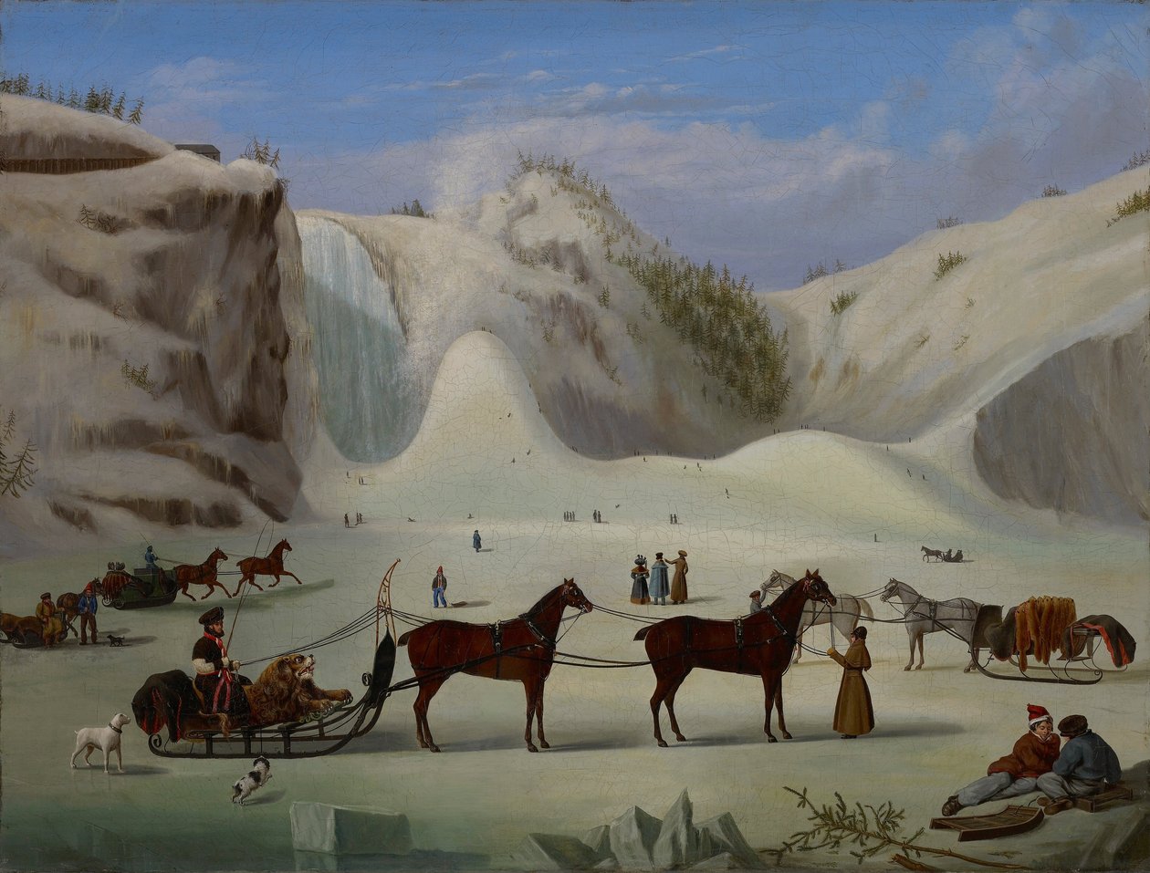 The Ice Cone, Montmorency Falls, Québec od Robert Clow Todd