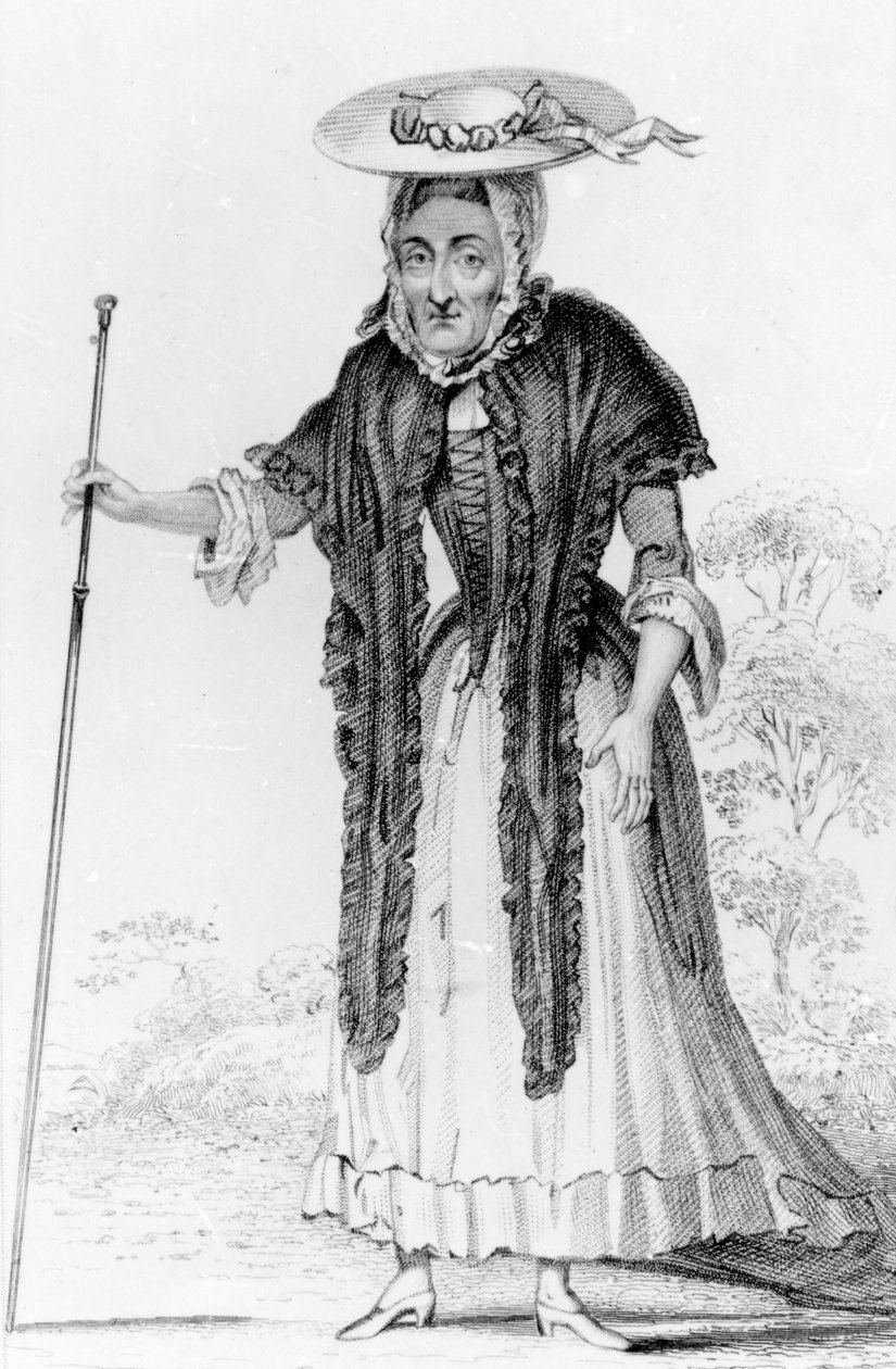 Jane Lewson, pozoruhodná svým věkem a zvláštnostmi, 1821 od Robert Cooper