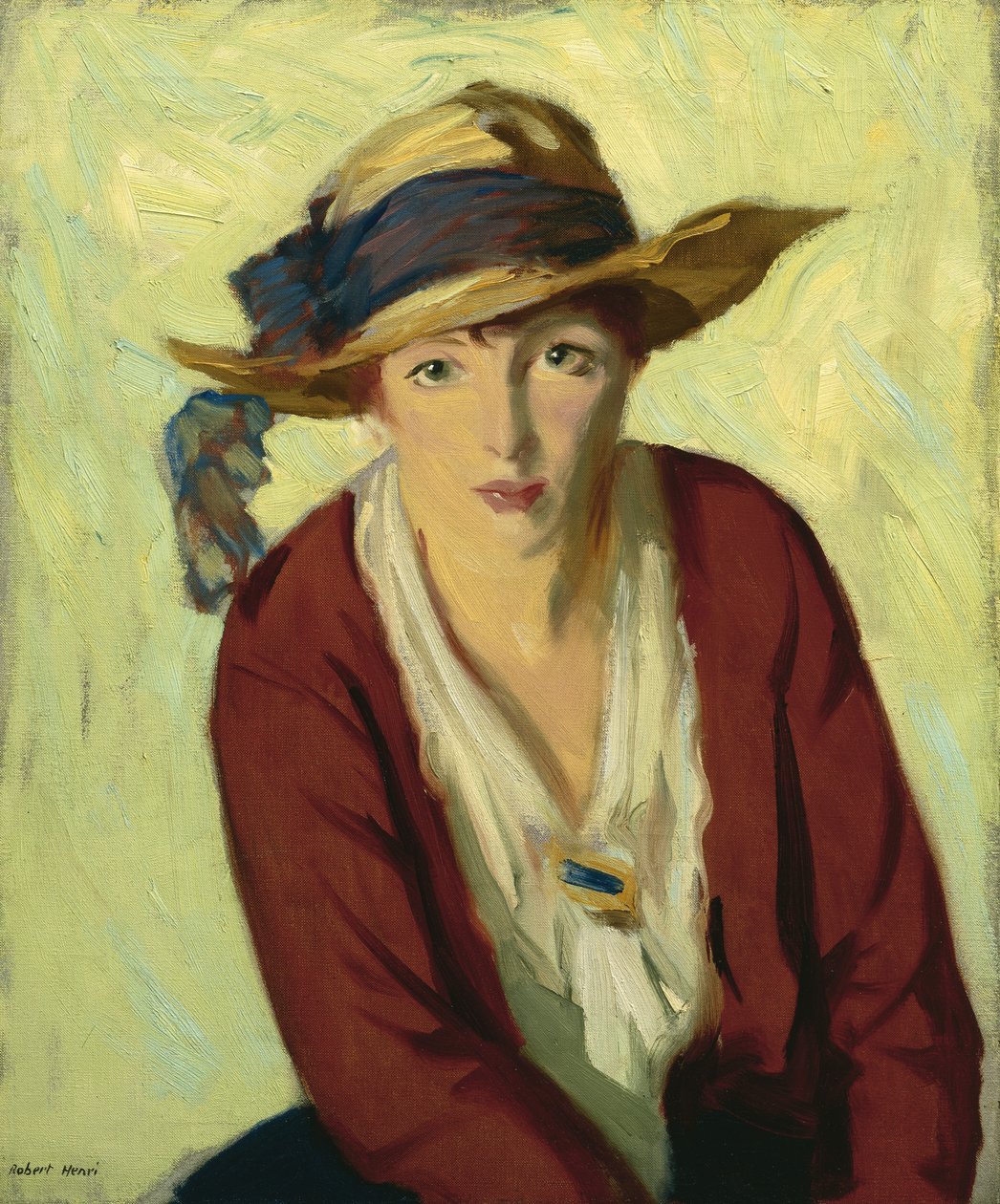 Plážový klobouk, 1914 od Robert Cozad Henri