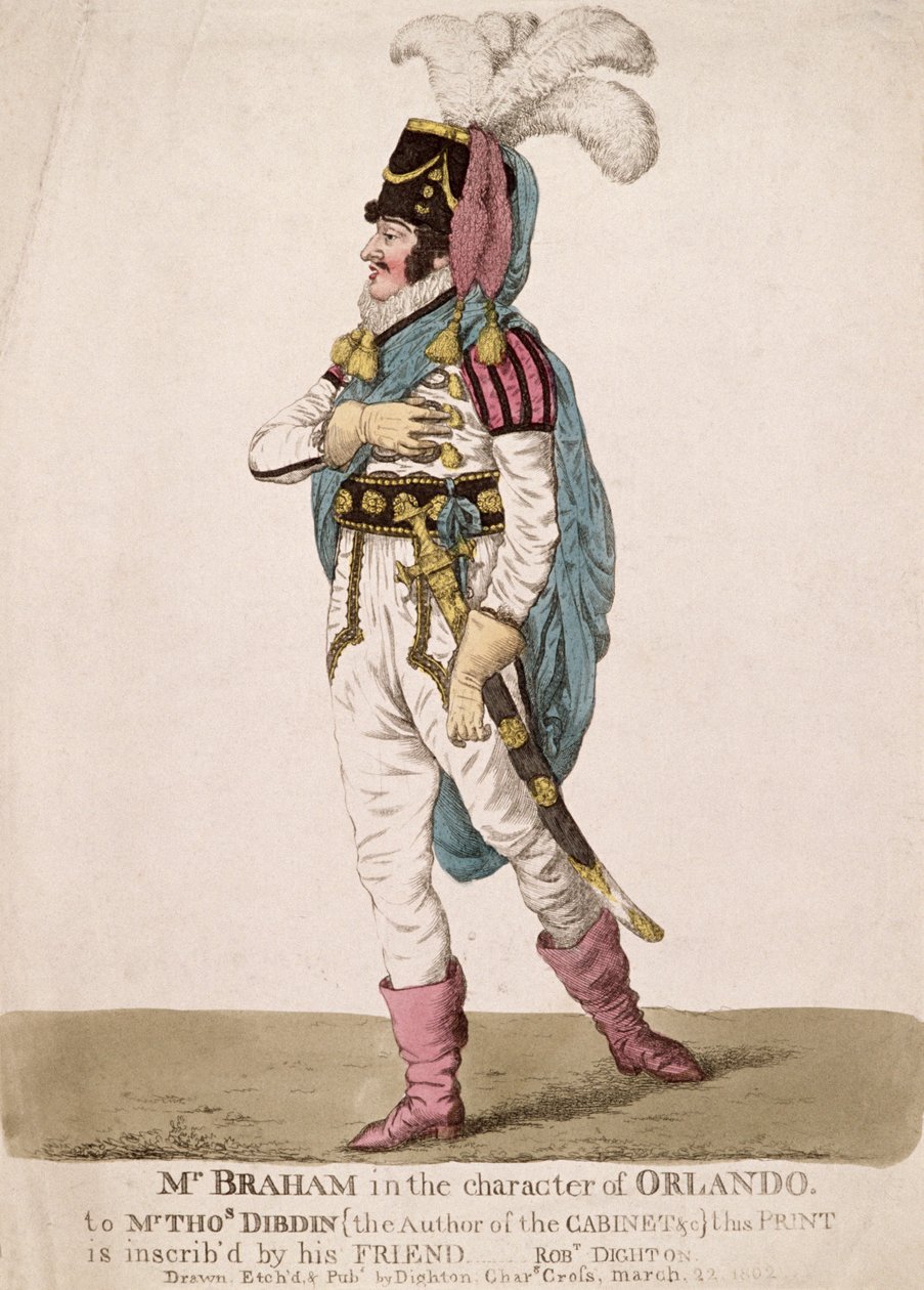 Pan Braham v postavě Orlanda ze Shakespearova 