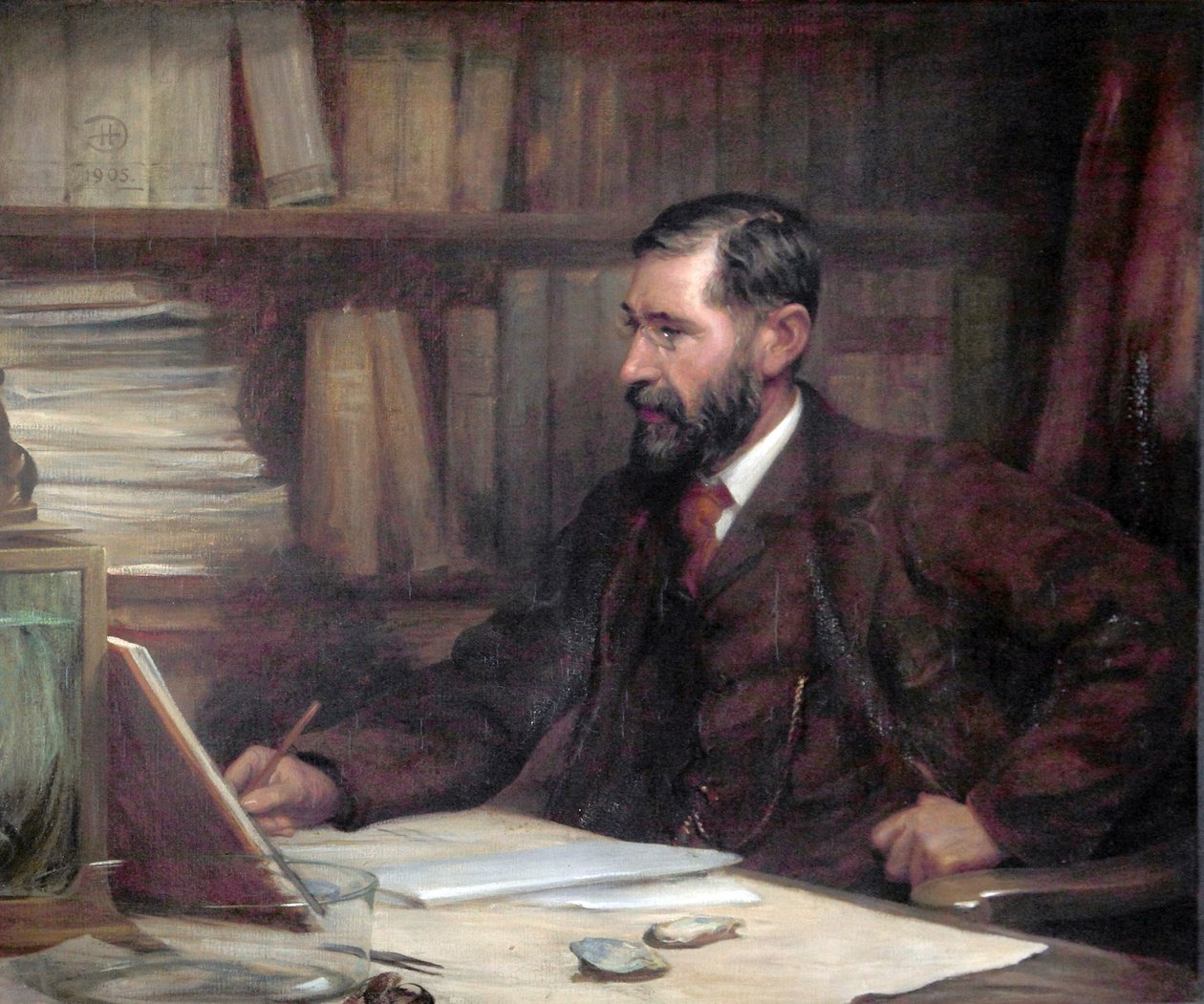 Profesor Sir William Abbot Herdman, 1905 od Robert Duddingstone Herdman