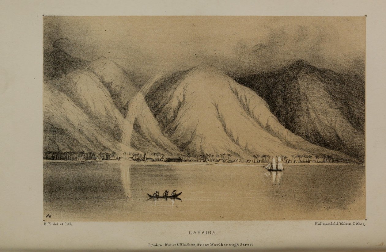 Lahaina, akvarel od Roberta Elwese (1819–1878), bohatého mladého britského gentlemana z Norfolku od Robert Elwes