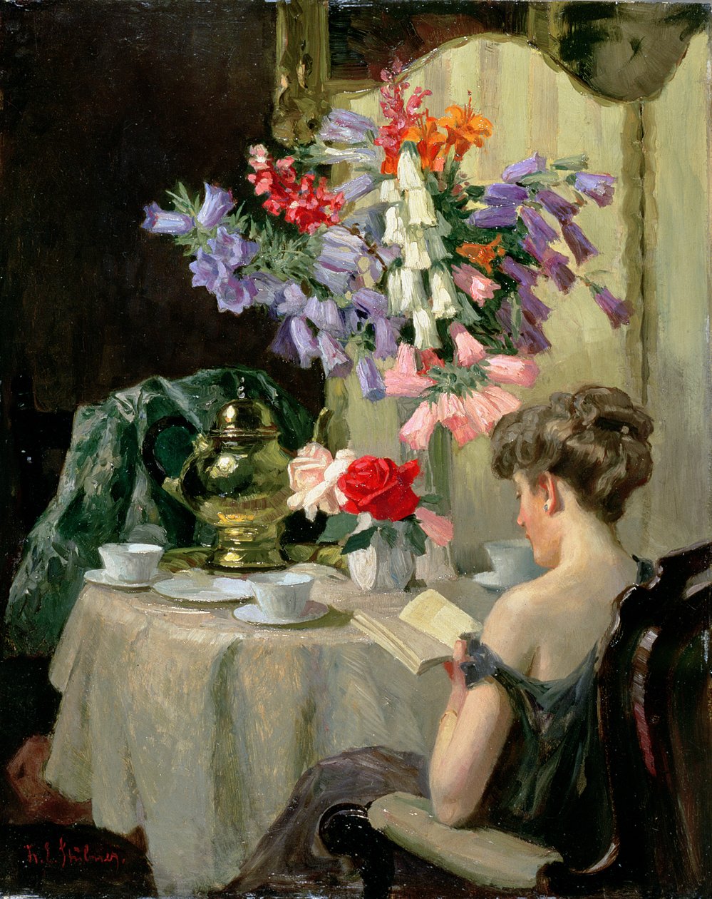 Čas na čaj, kolem roku 1910 od Robert Emil Stubner
