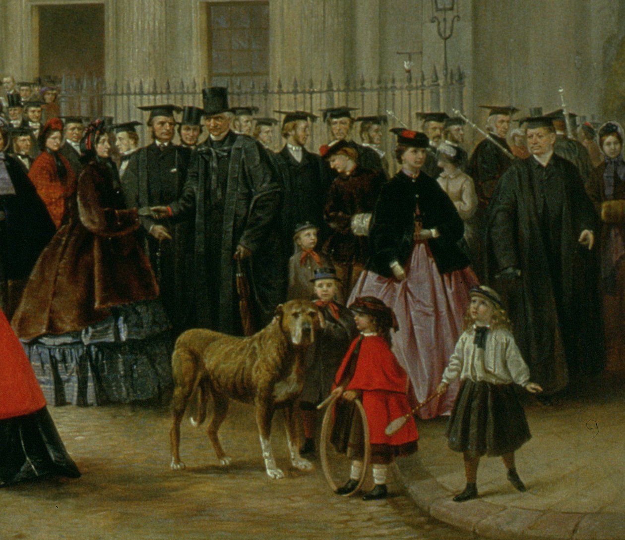Stupeň Ráno v Cambridge v roce 1863 olej na plátně detail 169477 od Robert Farren