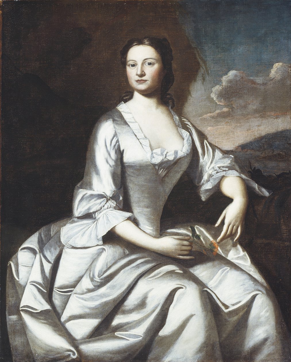Hermiona Pelham Banister (paní John Banister) 1748 od Robert Feke