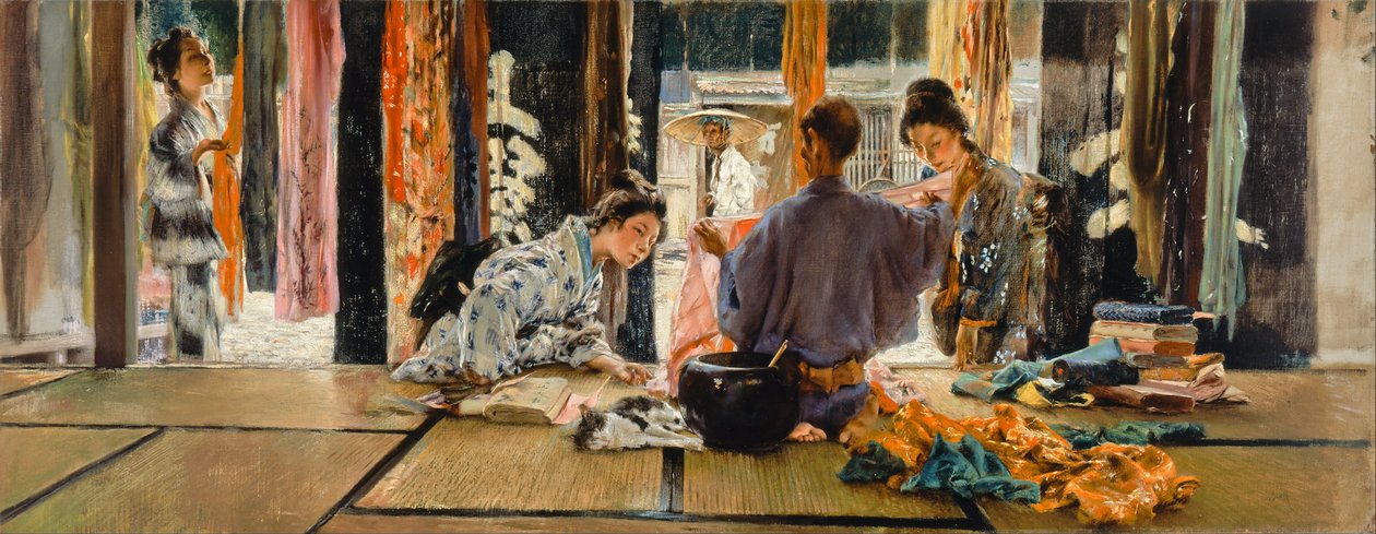 Obchodník s hedvábím, Japonsko od Robert Frederick Blum