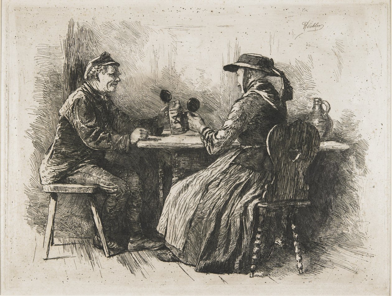 Ptá se!, 1886 od Robert Koehler