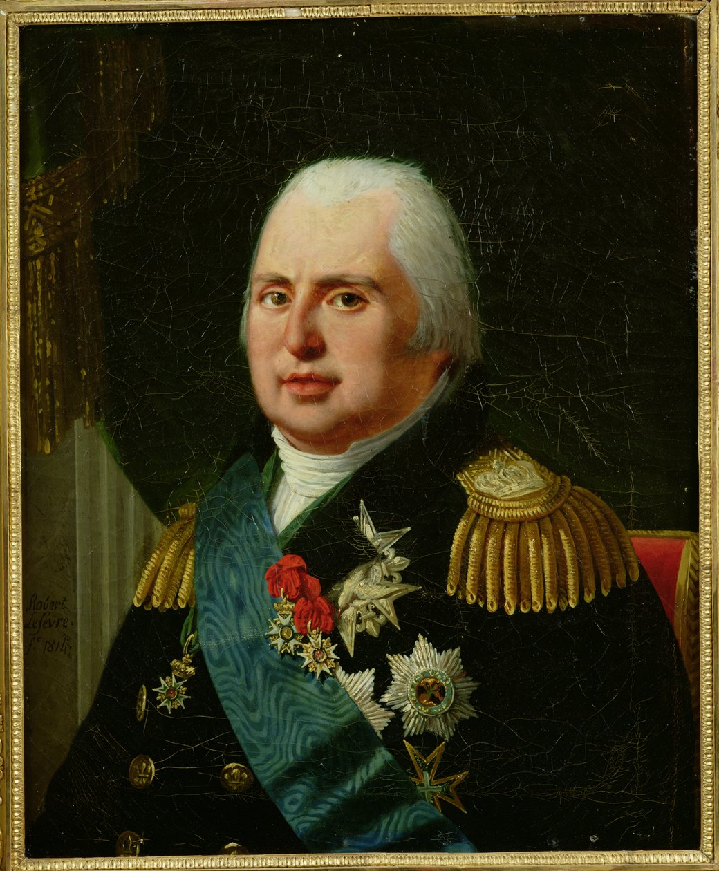 Ludvík XVIII (1755-1824) po roce 1815 od Robert Lefevre