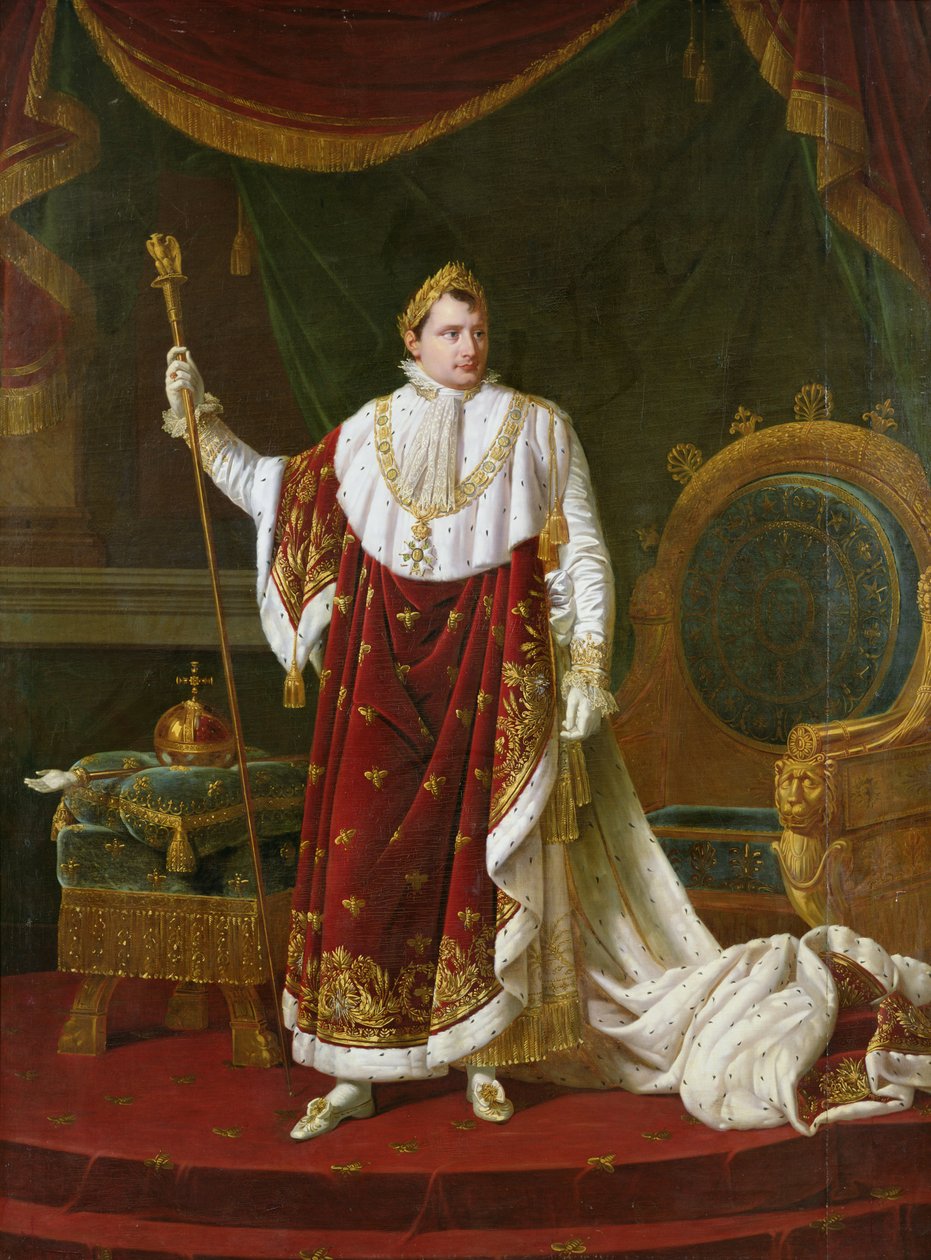 Portrét Napoleona (1769-1821) v jeho Korunovačním rouchu, 1811 od Robert Lefevre