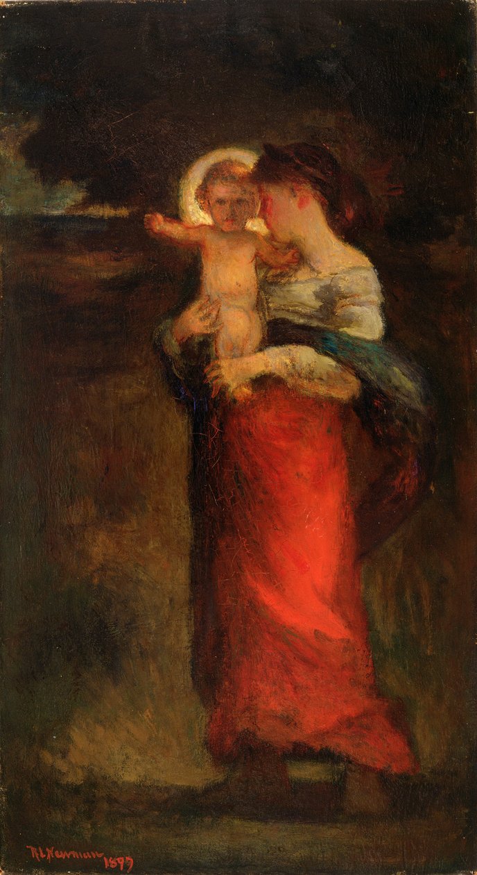 Madonna a dítě, 1897 od Robert Loftin Newman