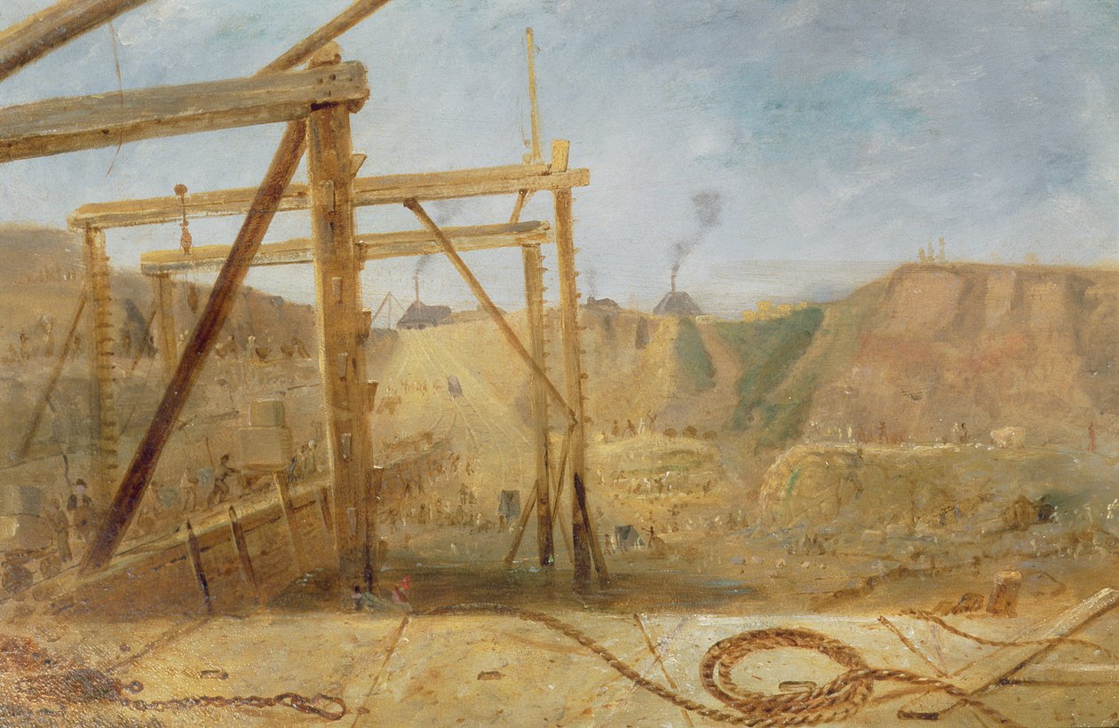 Top Pier of Inner Harbor Looking Inward, květen 1829 od Robert Mackreth