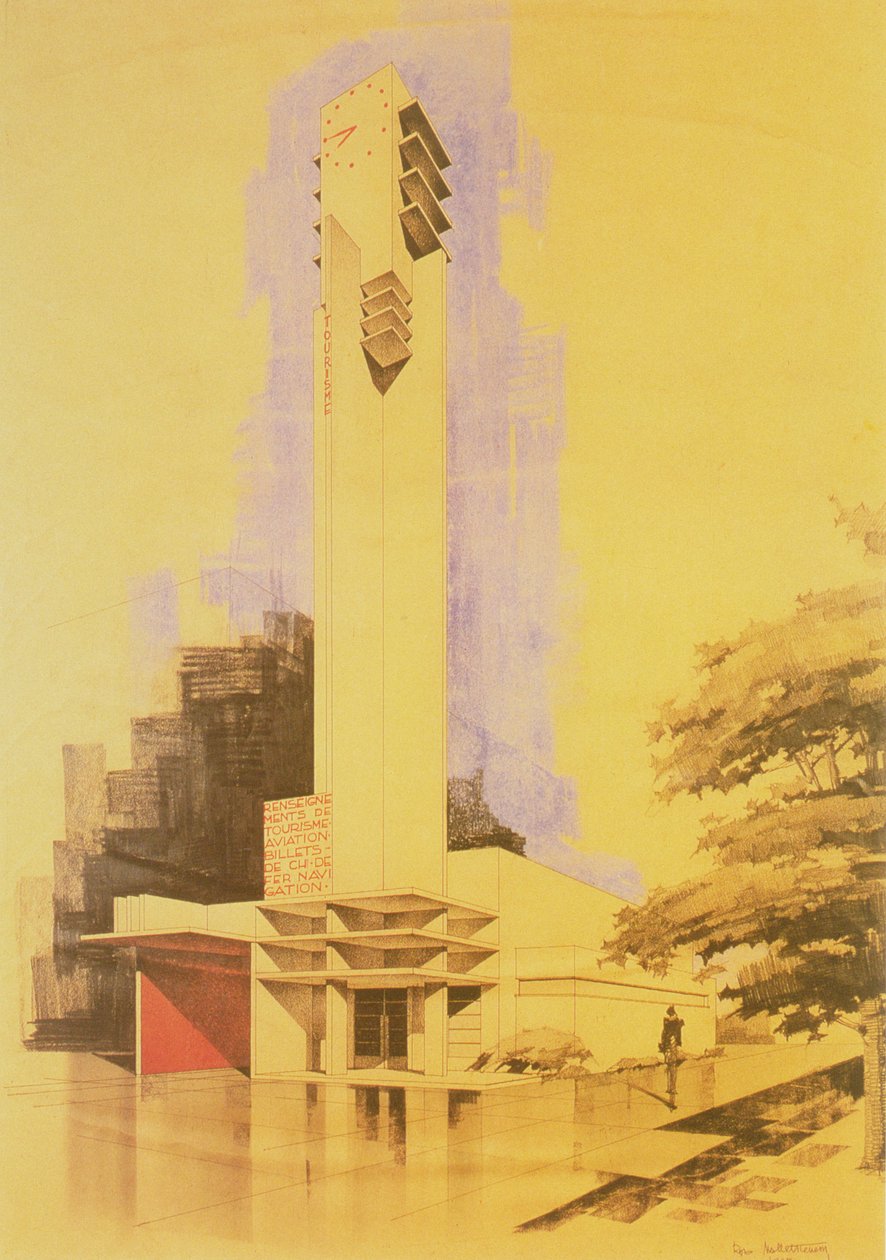 Informační a turistický pavilon, 1925 od Robert Mallet Stevens