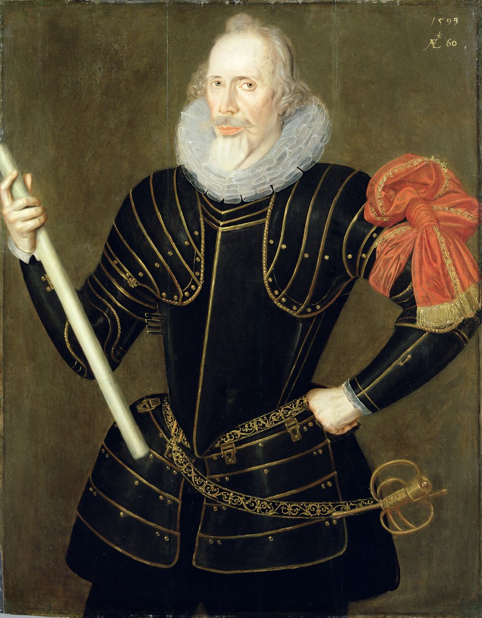 Portrét muže, 1593 od Robert Peake