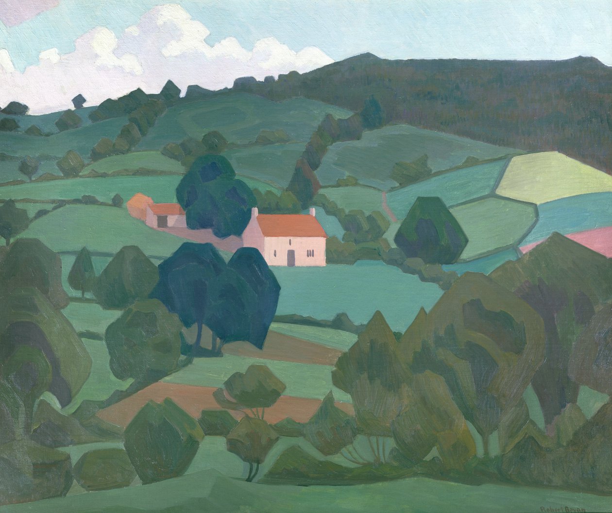 Burford Farm, Devon, 1918 od Robert Polhill Bevan
