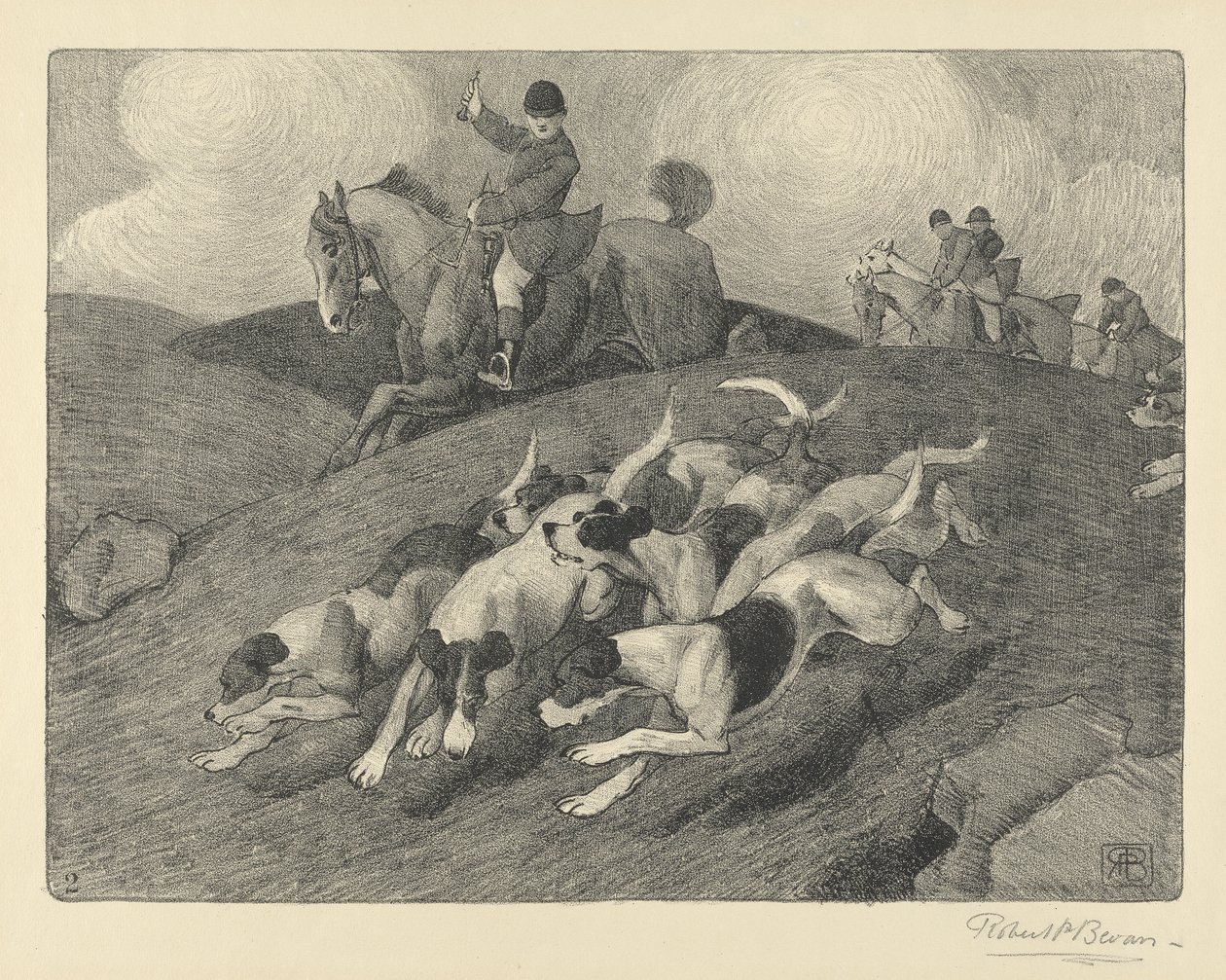 Nalezeno (tužka, pastelka a mytí na papíře) od Robert Polhill Bevan