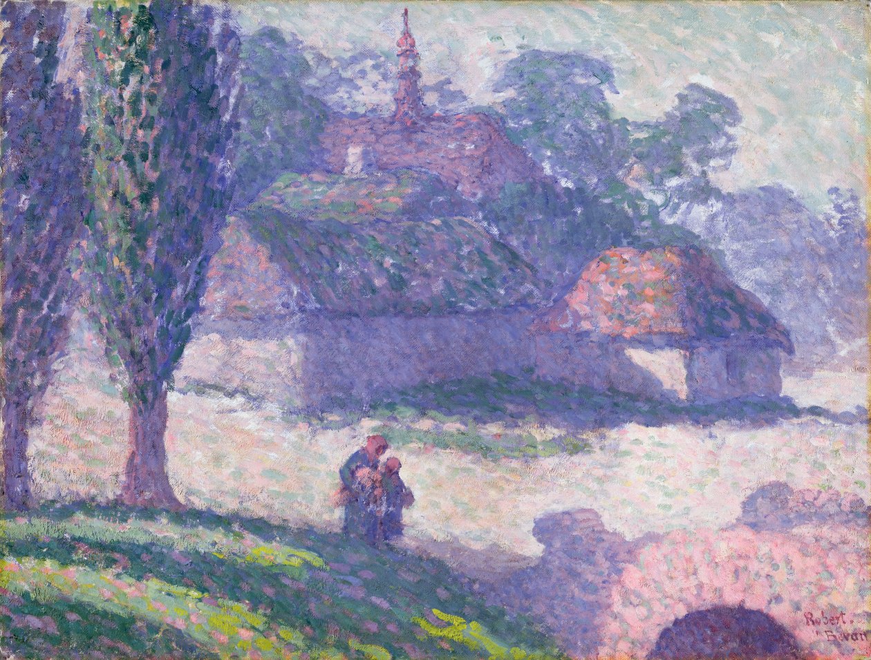 Vesnice Mydlow, Polsko, 1907 od Robert Polhill Bevan