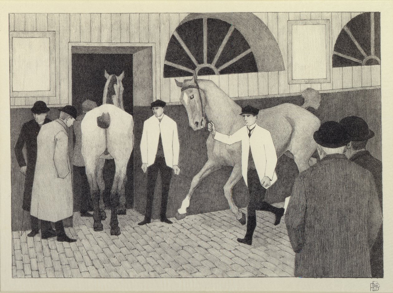 The Horse Mart (Barbican č. 1) 1920 od Robert Polhill Bevan