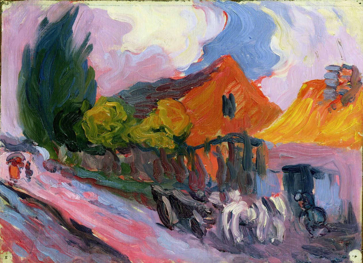 The Smith at Szeliwy, Polsko, 1904 (tabule) od Robert Polhill Bevan