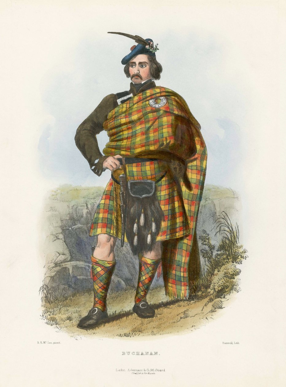 Buchanan, z The Clans of the Scottish Highlands, pub.1845 od Robert Ronald McIan