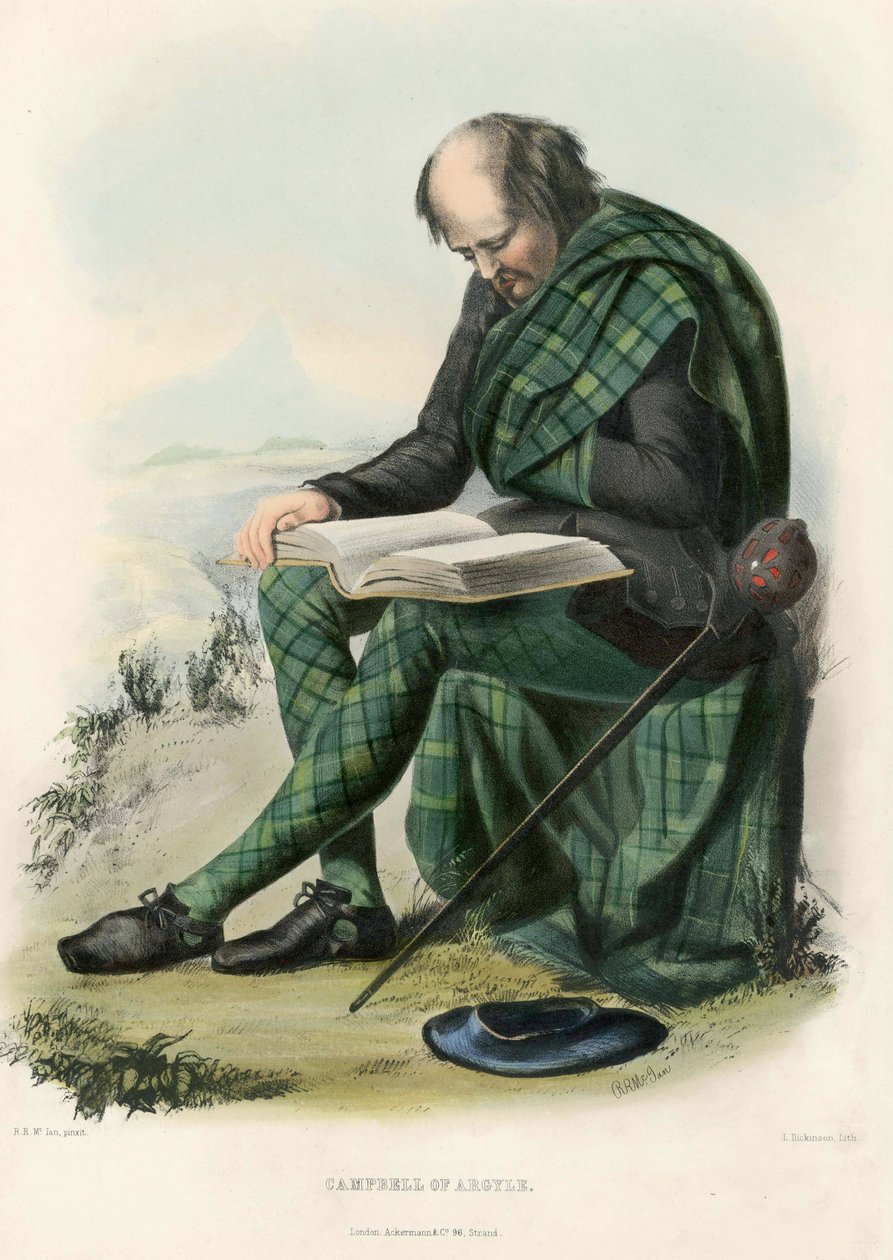 Campbell of Argyll, od The Clans of the Scottish Highlands, pub.1845 od Robert Ronald McIan