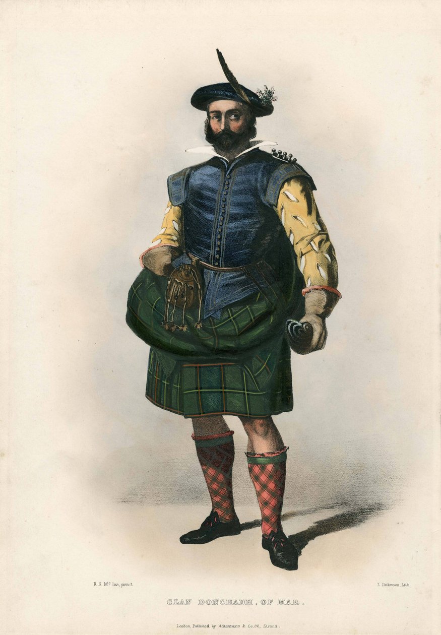 Clan Donchadh of Mar, z The Clans of the Scottish Highlands, pub.1845 od Robert Ronald McIan