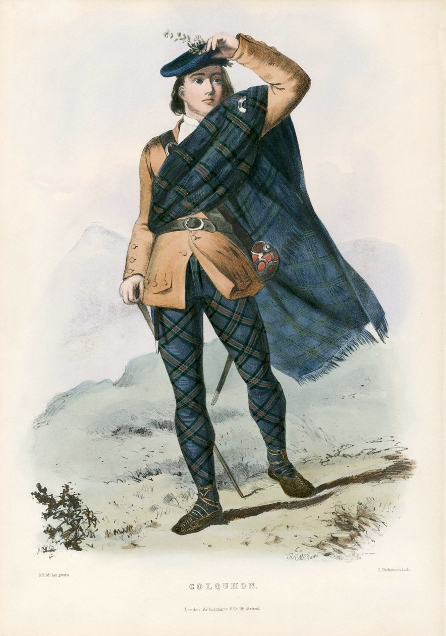 Colquhoun, od The Clans of the Scottish Highlands, pub.1845 od Robert Ronald McIan