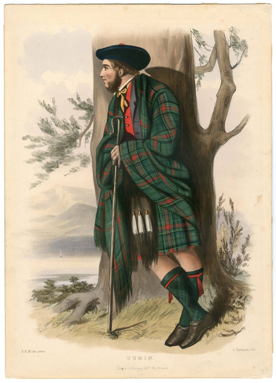 Cumin, from The Clans of the Scottish Highlands, pub. 1845 od Robert Ronald McIan