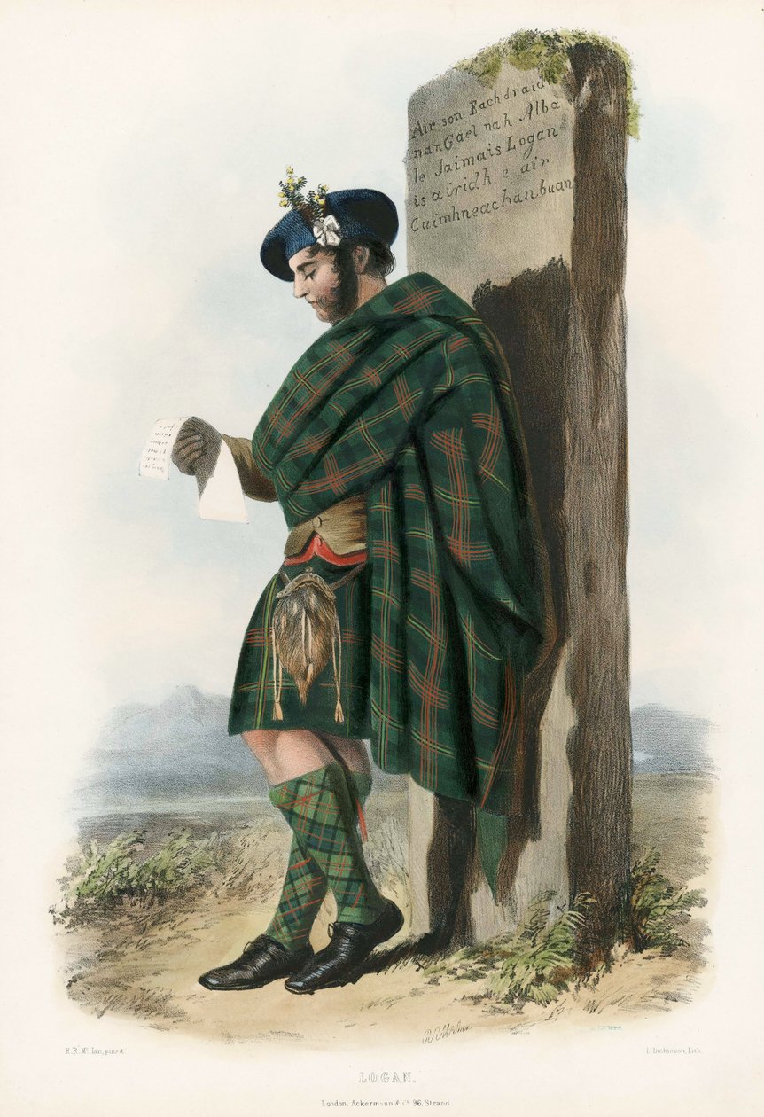 Logan, z The Clans of the Scottish Highlands, pub. 1845 od Robert Ronald McIan