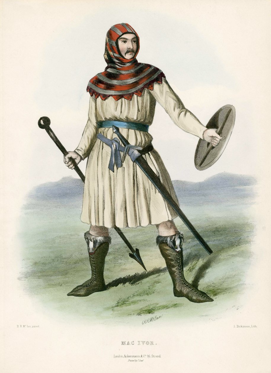 Mac Ivor, od The Clans of the Scottish Highlands, pub.1845 od Robert Ronald McIan