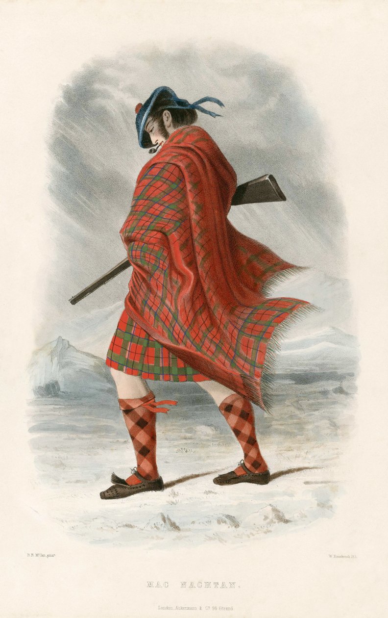 Mac Nachtan, od The Clans of the Scottish Highlands, pub.1845 od Robert Ronald McIan