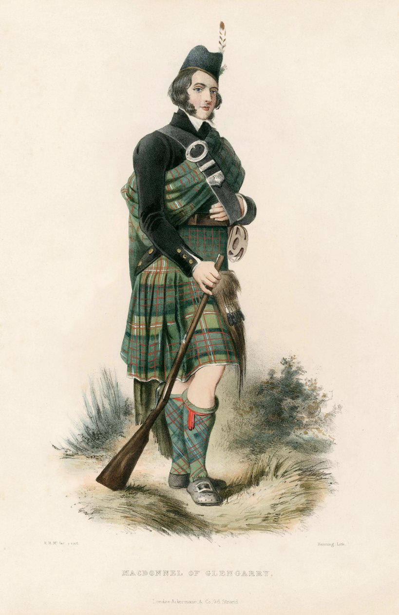 Macdonnell z Glengarry, z The Clans of the Scottish Highlands, pub. 1845 od Robert Ronald McIan