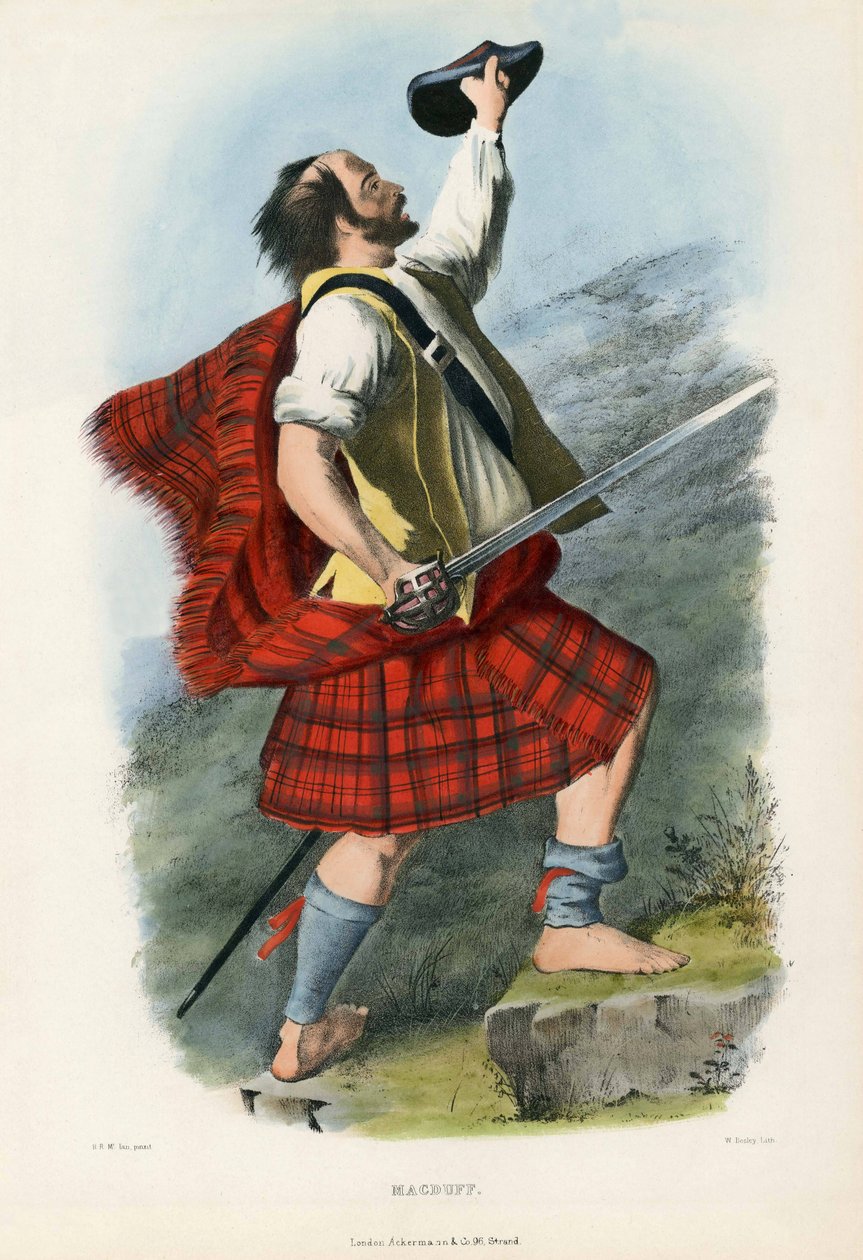 Macduff, od The Clans of the Scottish Highlands, pub.1845 od Robert Ronald McIan