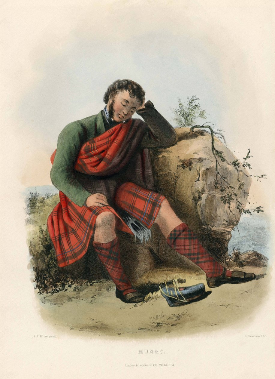 Munro, od The Clans of the Scottish Highlands, pub.1845 od Robert Ronald McIan