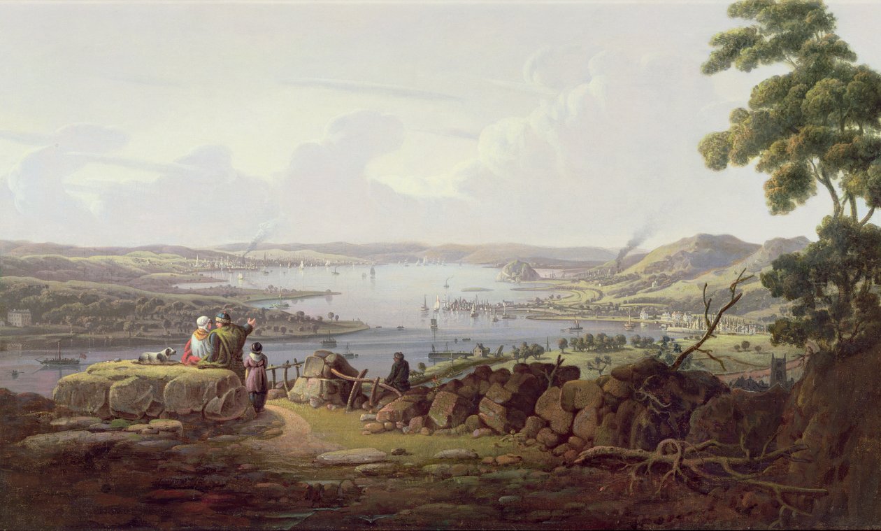 Pohled na Greenock, Skotsko od Robert Salmon