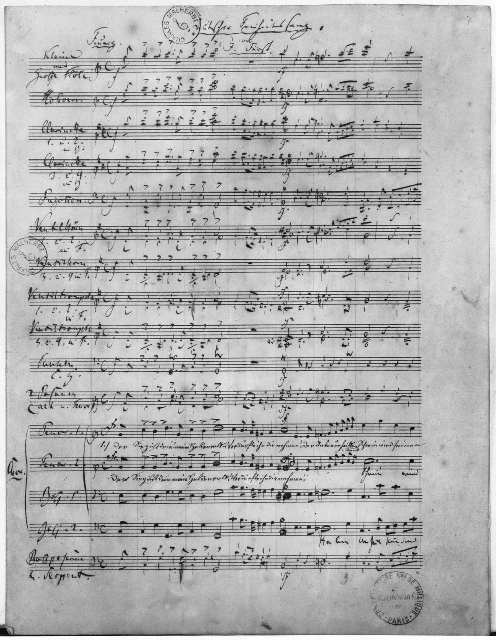 Ms.316, Three Lieder, Opus 65, číslo 3, pro mužský sbor, 1847 od Robert Schumann