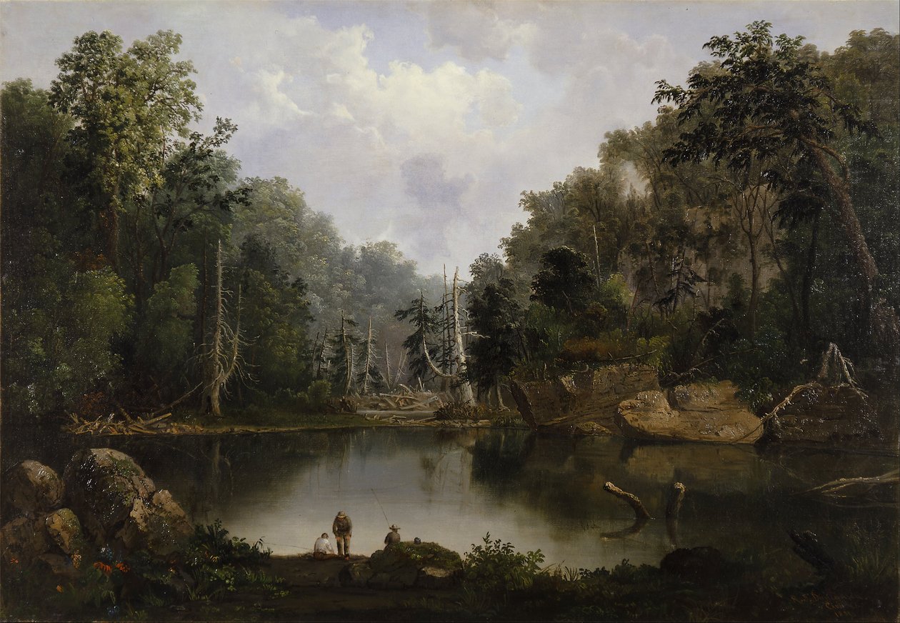 Blue Hole, Flood Waters, Little Miami River od Robert Scott Duncanson