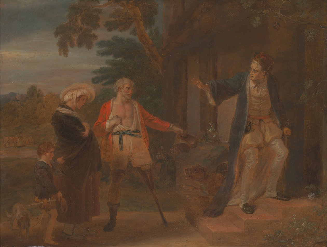 Sedm věků člověka- Pantaloon, jak se vám líbí, II, vii od Robert Smirke