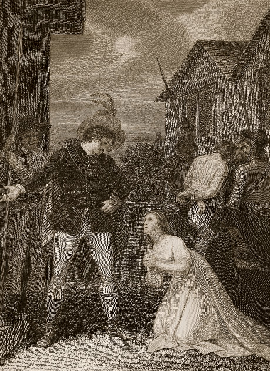 The Treachery of Colonel Kirke, 1685, rytý A. Smith, ilustrace z David Hume
