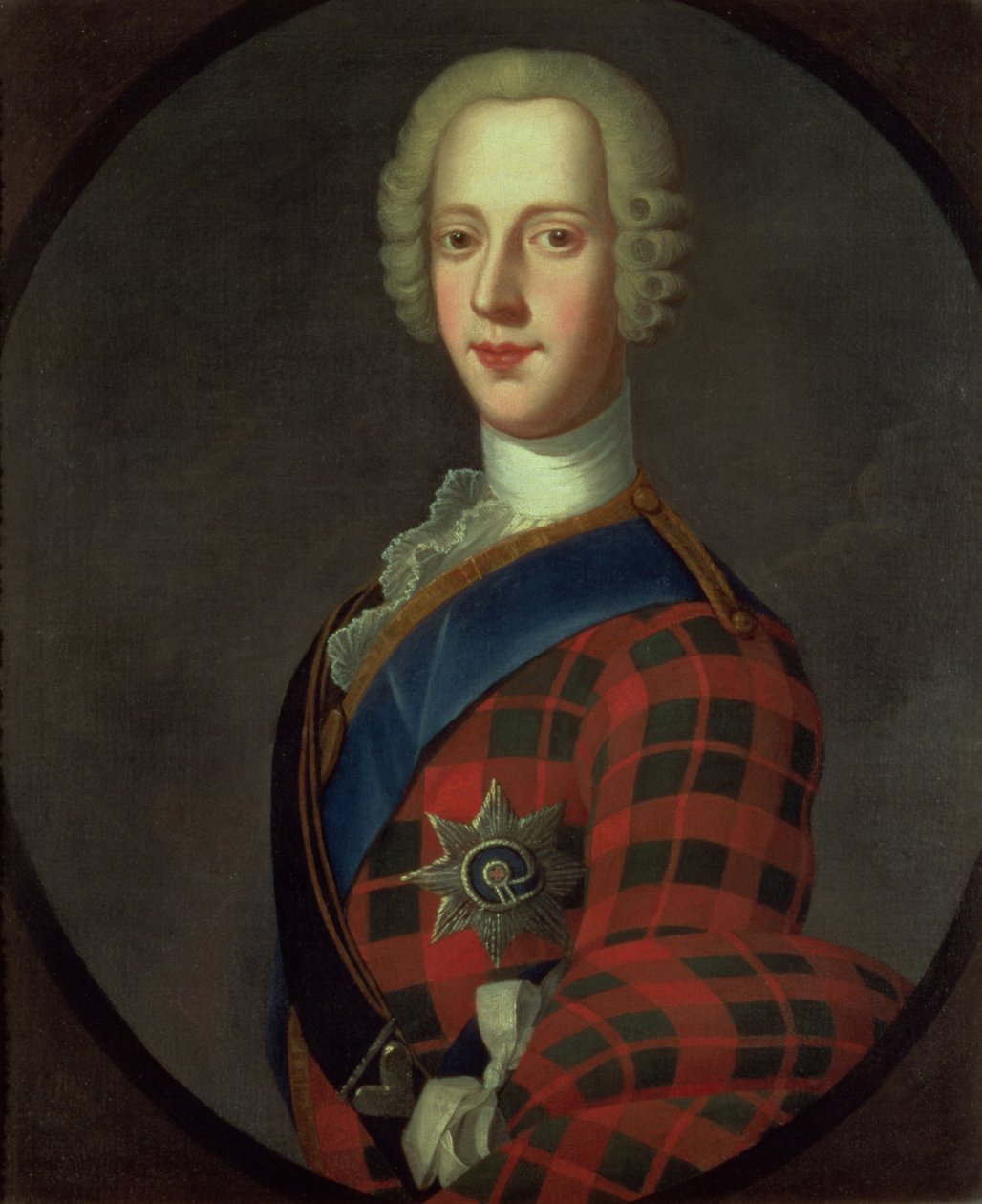 Princ Charles Edward Stuart (Bonnie Prince Charlie, 1720-88) od Robert Strange