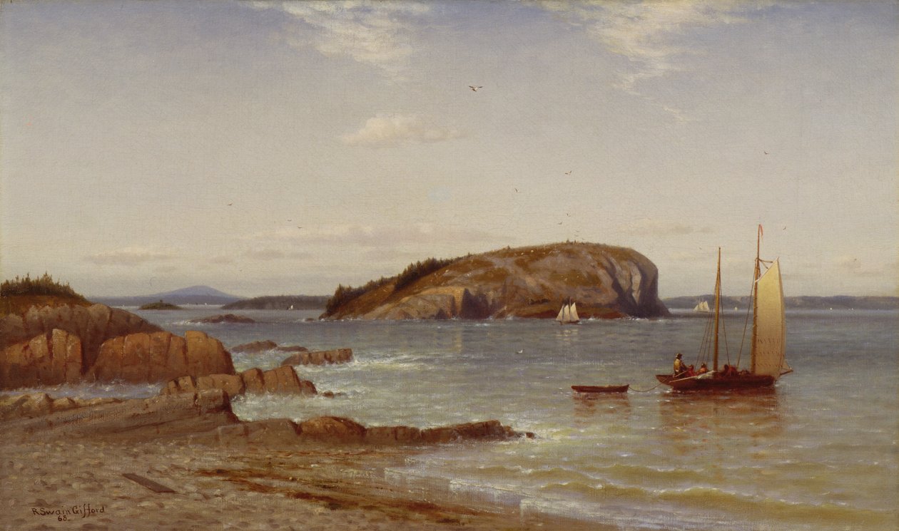 Bald Porcupine Island, 1868 od Robert Swain Gifford