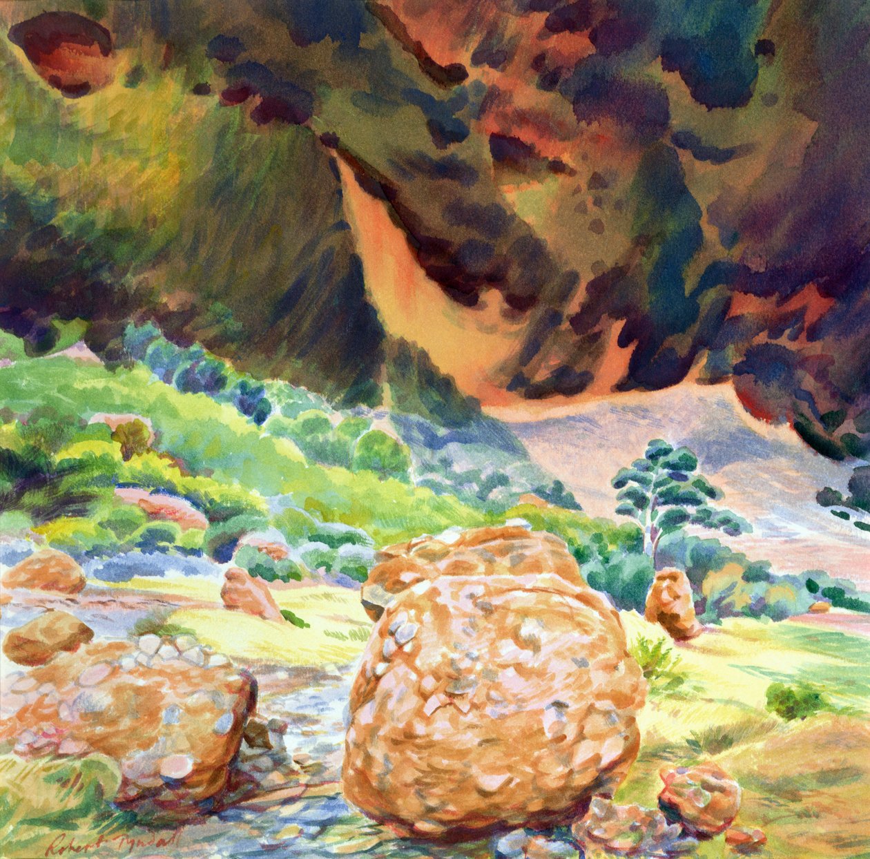 Aspekty Kata Tjuta I (The Olgas), Austrálie (wc) od Robert Tyndall