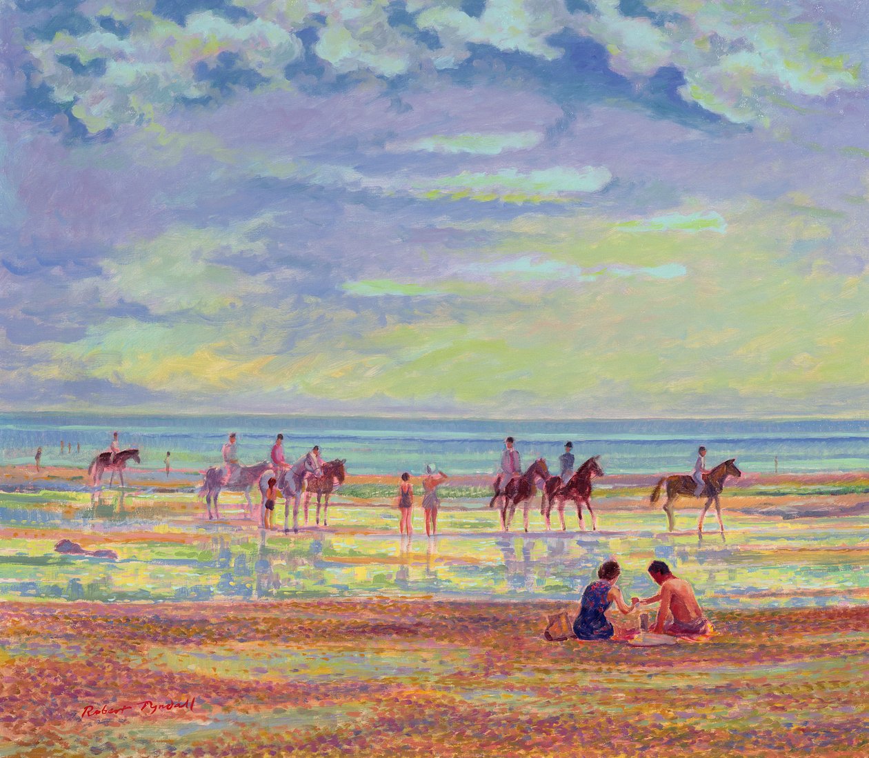 Poníci na Ferring Beach od Robert Tyndall
