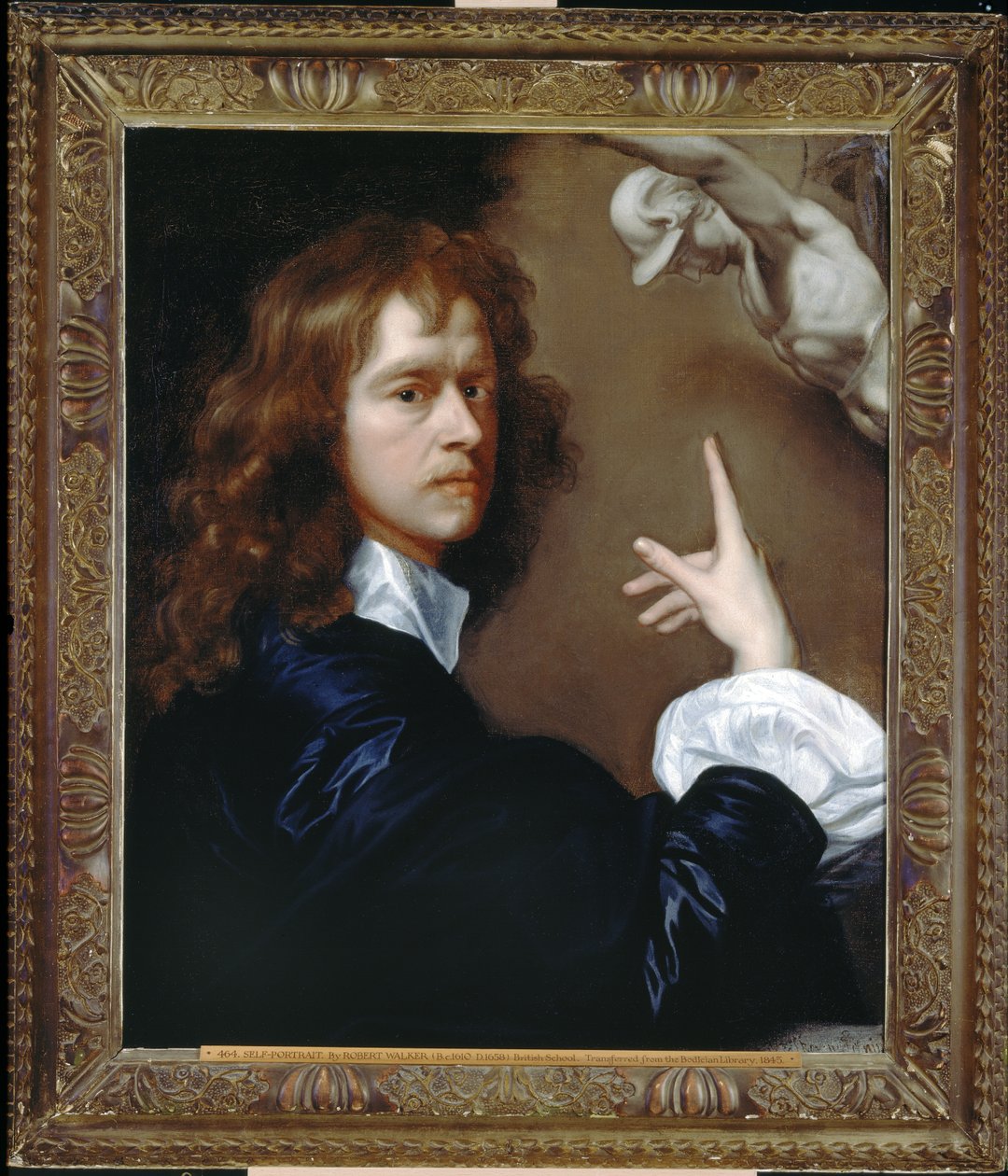Autoportrét, cca 1640-1650 od Robert Walker
