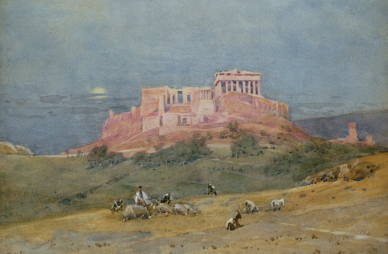 Akropole, kolem roku 1885 od Robert Weir Allan