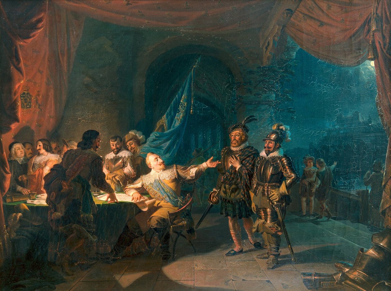 Gustav II Adolf s válečným jednáním ve Würtzburgu od Robert Wilhelm Ekman