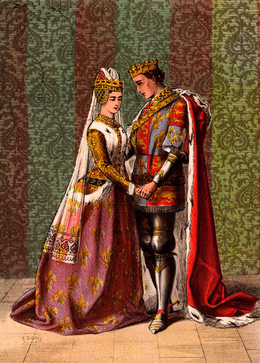 Jindřich V., anglický král, dvořící se Kateřině z Valois, V. dějství, scéna II, 