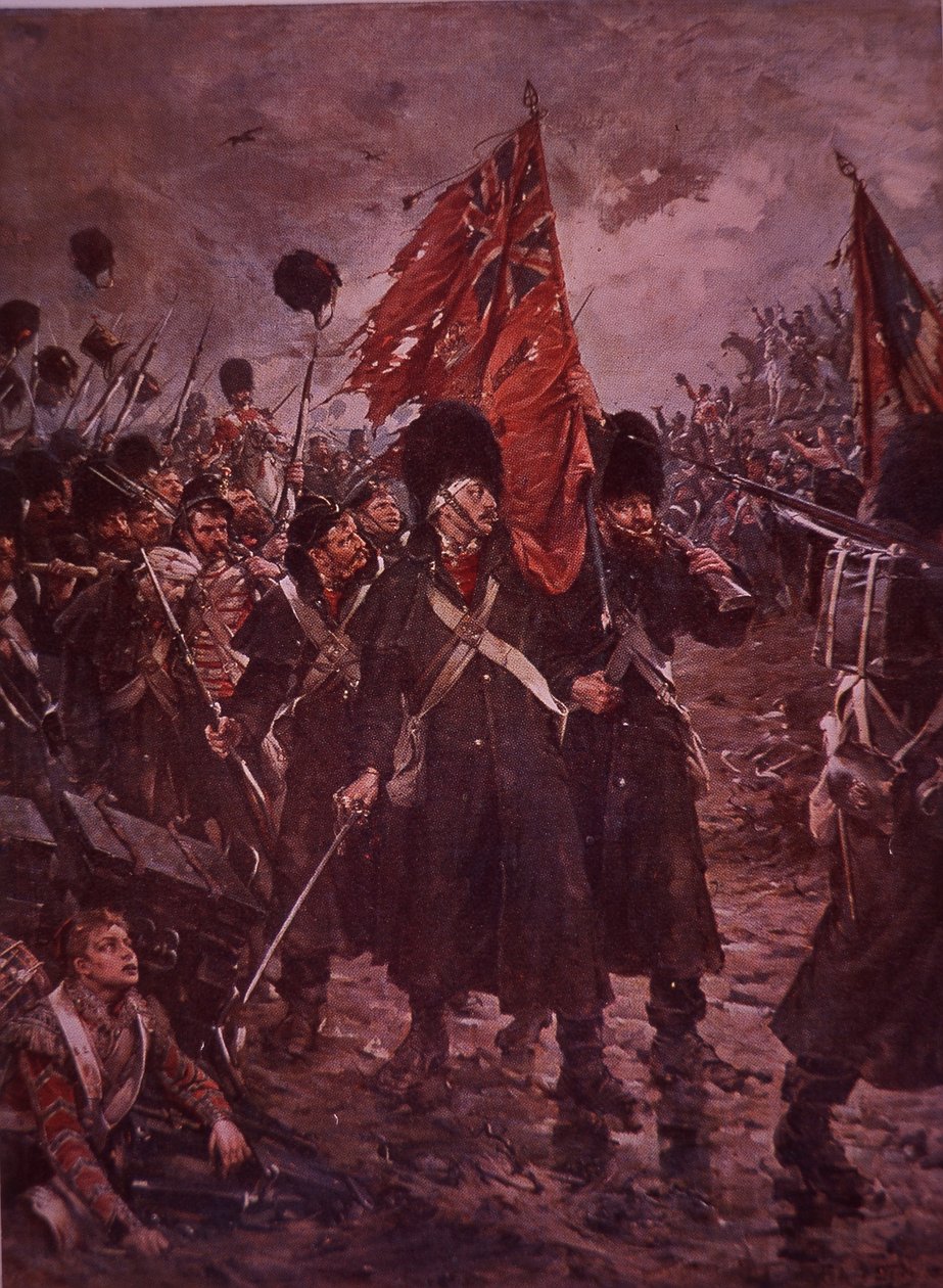 Saving the Colours, stráže v Inkerman během krymské války v roce 1854 od Robert (after) Gibb