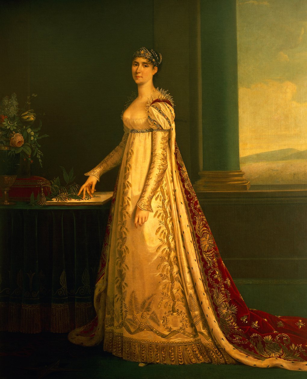Portrét Josephine Bonaparte (olej na plátně) od Robert (attr. to) Lefevre