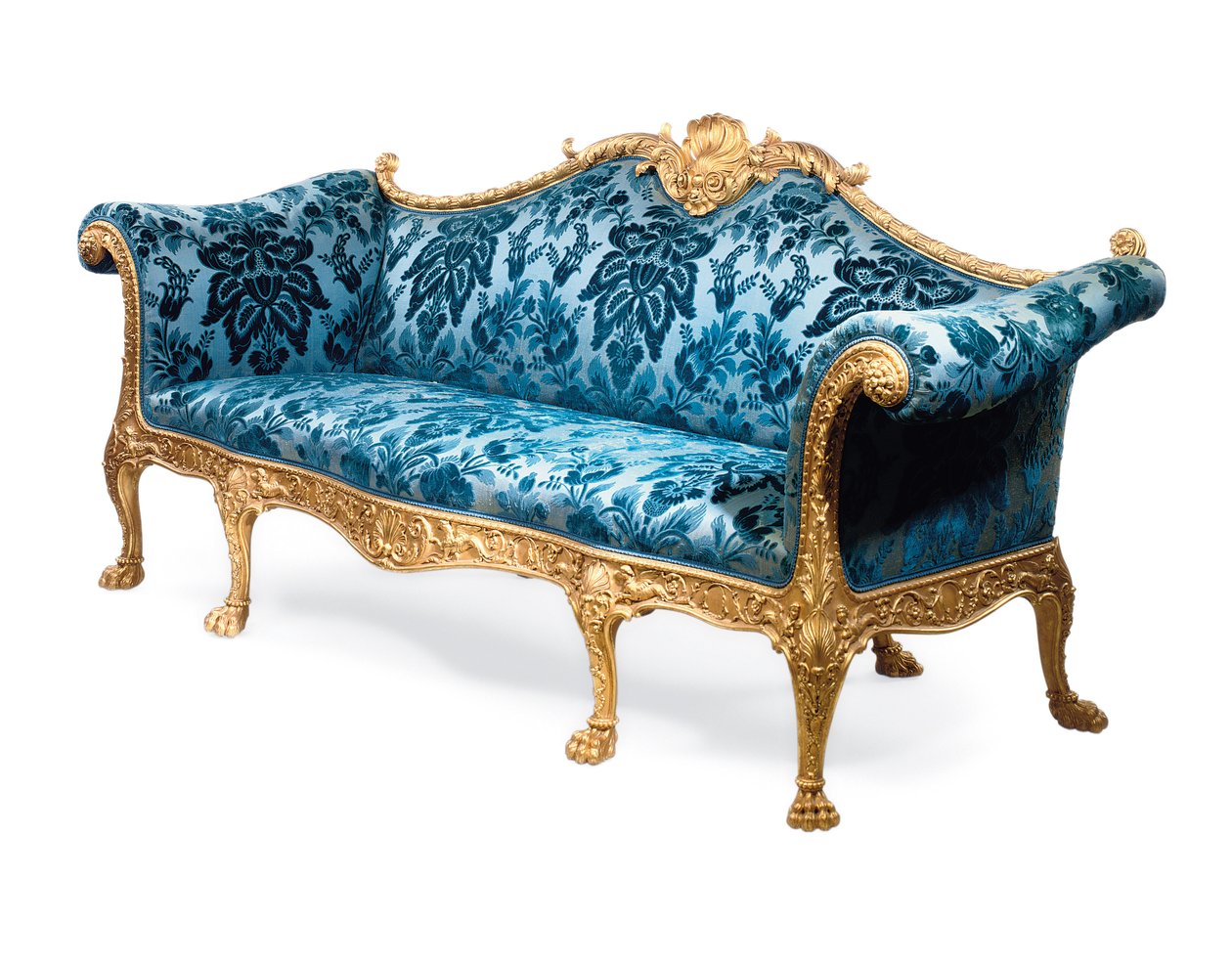 Pohovka ze zlaceného dřeva George III od Robert Adam